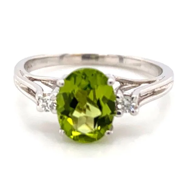 Oval Peridot Ring Sam Dial Jewelers Pullman, WA