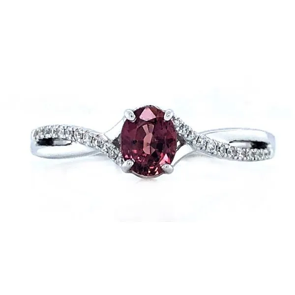 Twisted Garnet Ring Image 2 Sam Dial Jewelers Pullman, WA