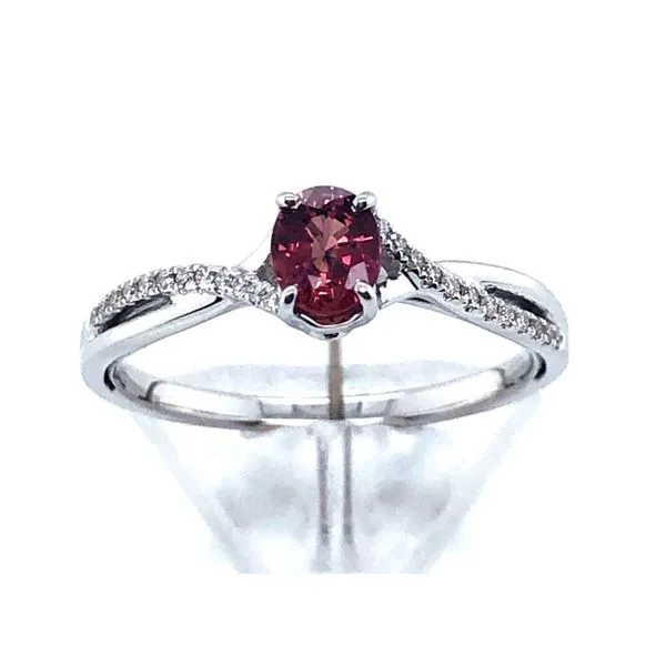 Twisted Garnet Ring Sam Dial Jewelers Pullman, WA