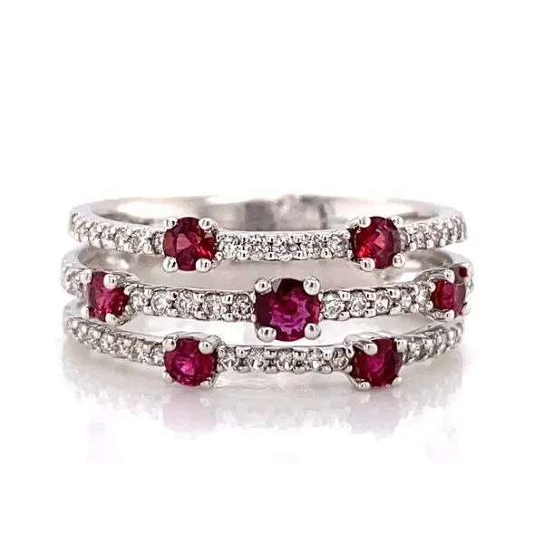 Multi-Band Ruby Ring Sam Dial Jewelers Pullman, WA