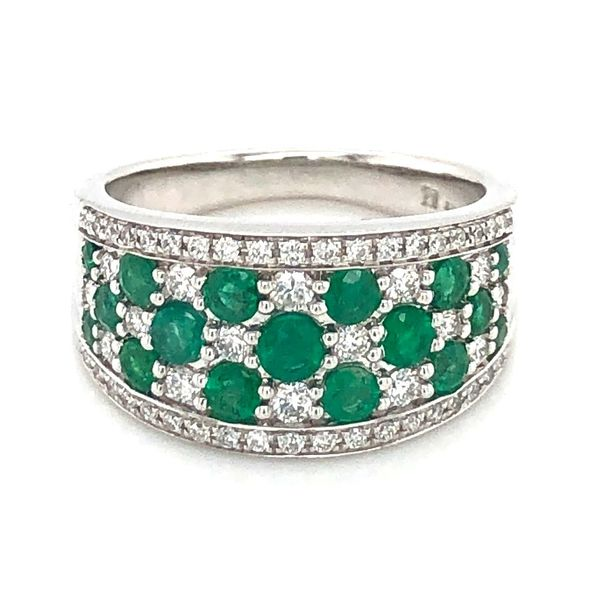 Emerald Diamond Statement Ring Sam Dial Jewelers Pullman, WA