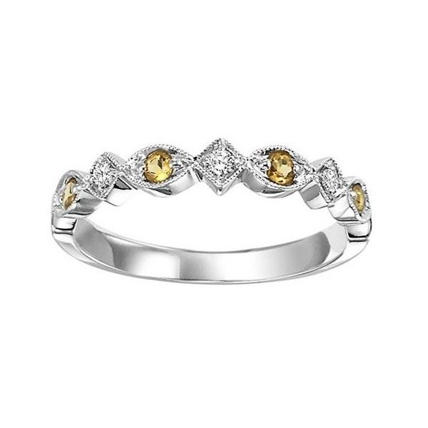 CITRINE AND DIAMOND STACKABLE RING Sam Dial Jewelers Pullman, WA