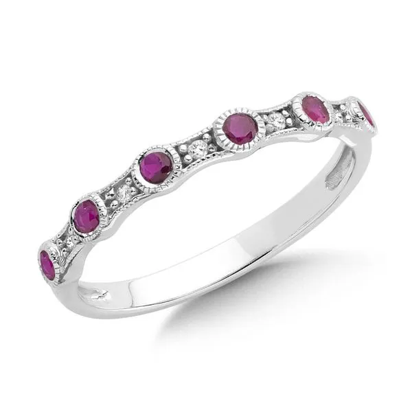 Ruby Stacking Band Sam Dial Jewelers Pullman, WA