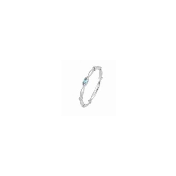 Stackable Aquamarine Ring Sam Dial Jewelers Pullman, WA