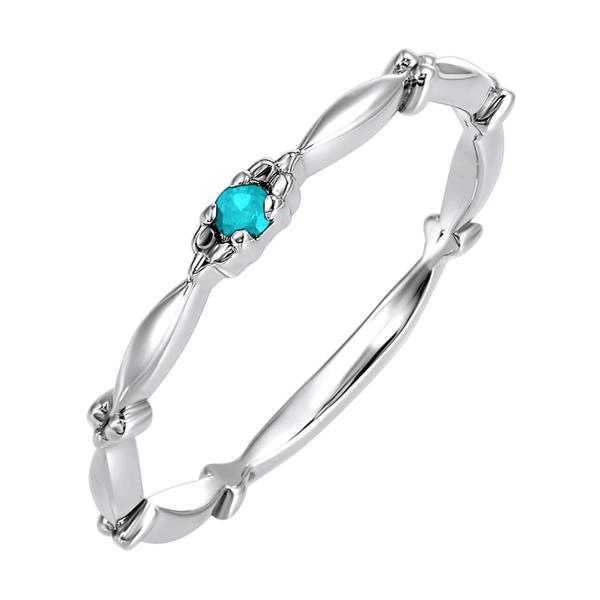 Stackable Aquamarine Ring Sam Dial Jewelers Pullman, WA