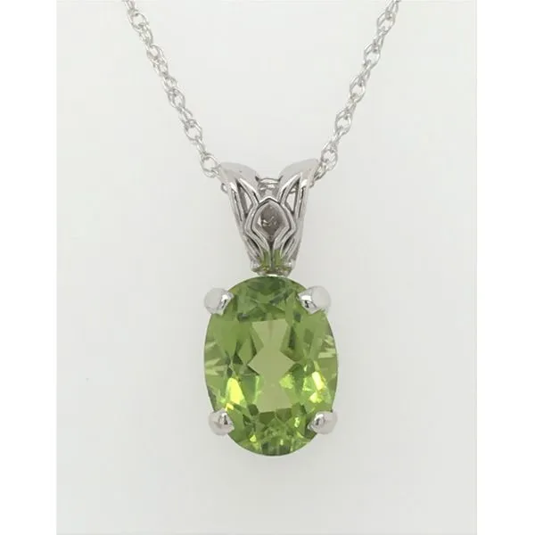 OVAL PERIDOT NECKLACE Sam Dial Jewelers Pullman, WA