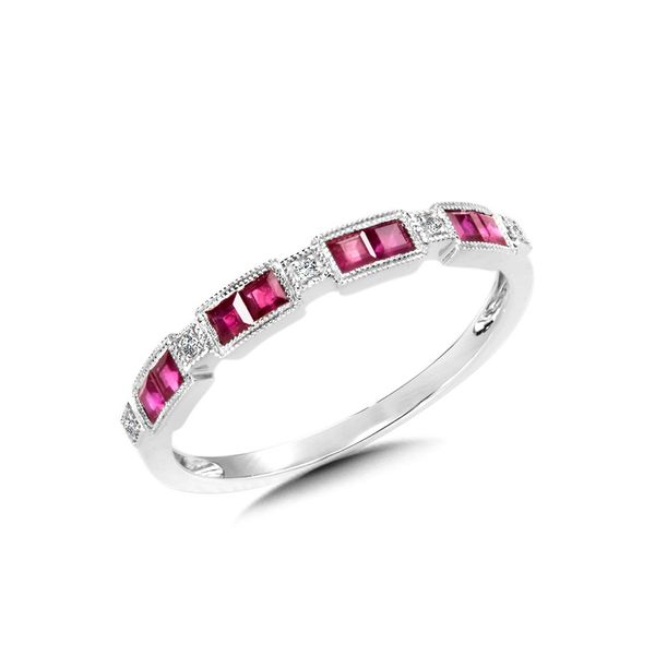 RUBY AND DIAMOND STACKABLE RING Sam Dial Jewelers Pullman, WA