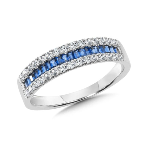 THREE RIVER DIAMOND AND SAPPHIRE RING Sam Dial Jewelers Pullman, WA