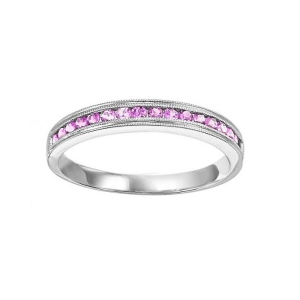 PINK SAPPHIRE CHANNEL SET RING Sam Dial Jewelers Pullman, WA