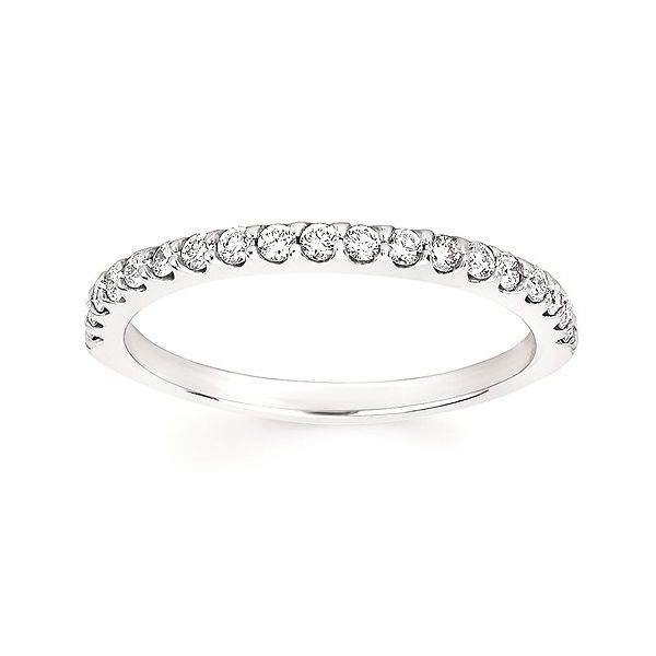 White Sapphire Stackable Ring Sam Dial Jewelers Pullman, WA