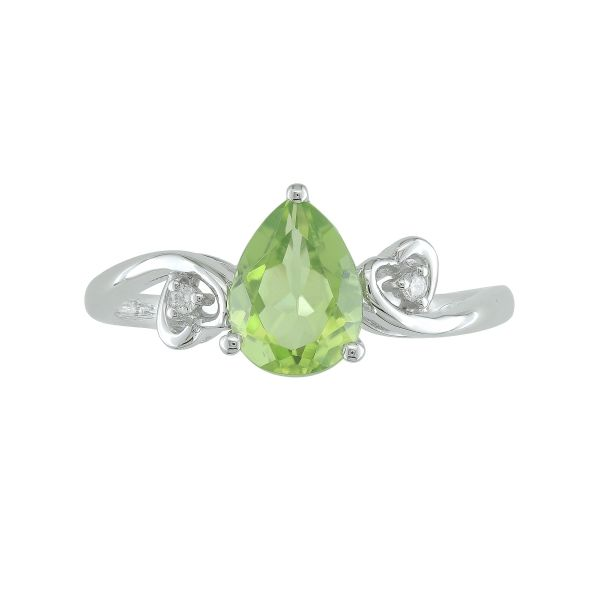 Peridot Heart Ring Sam Dial Jewelers Pullman, WA