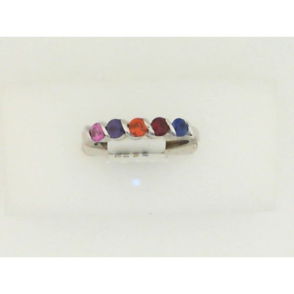 Rainbow Mothers Ring Image 2 Sam Dial Jewelers Pullman, WA