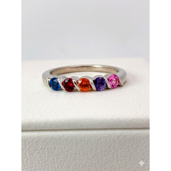 Rainbow Mothers Ring Sam Dial Jewelers Pullman, WA