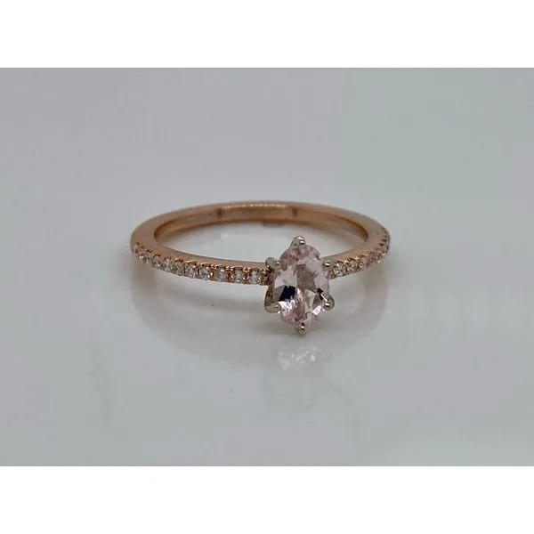 Morganite and Rose Gold Ring