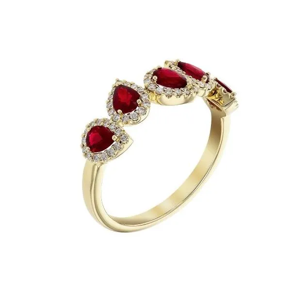 Ruby and Diamond Ring Image 2 Sam Dial Jewelers Pullman, WA