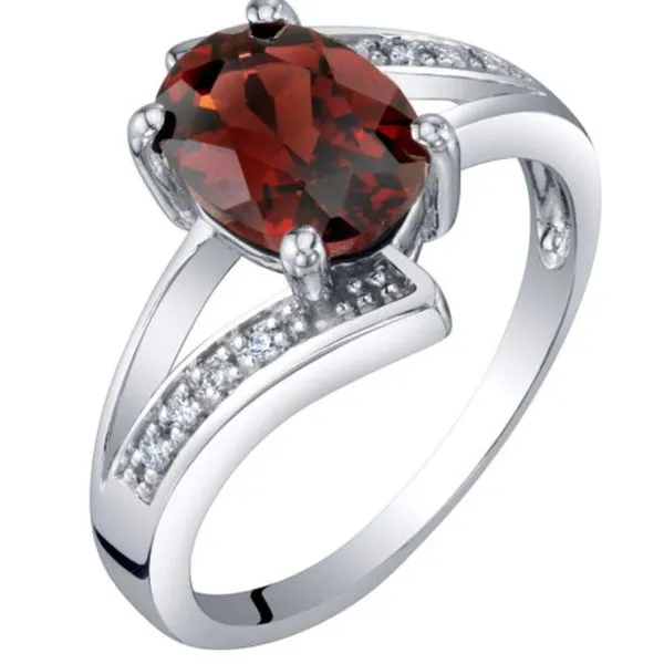 Garnet and Diamond Accents Sam Dial Jewelers Pullman, WA