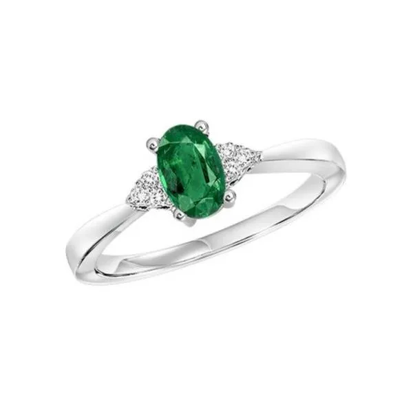 OVAL EMERALD DIAMOND RING Sam Dial Jewelers Pullman, WA