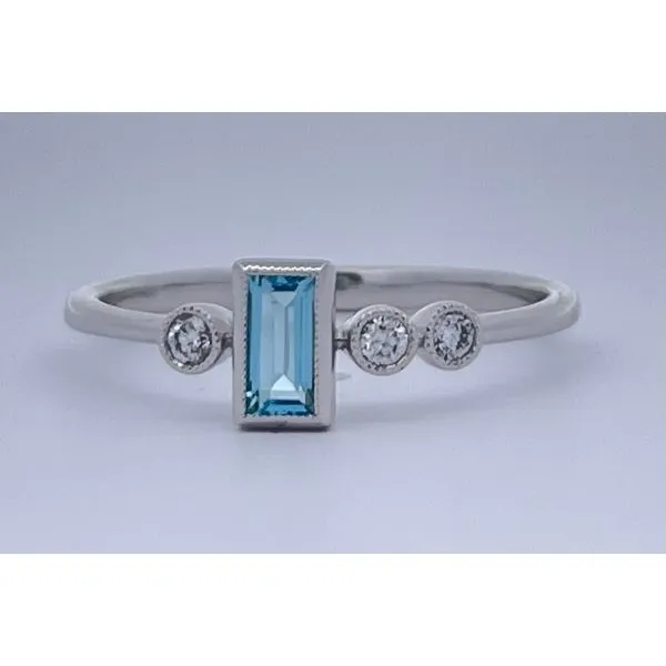 Baguette Cut Topaz and Diamond Ring Sam Dial Jewelers Pullman, WA