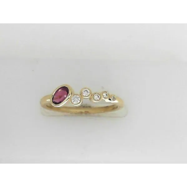Pink Tourmaline and Diamond Band Sam Dial Jewelers Pullman, WA