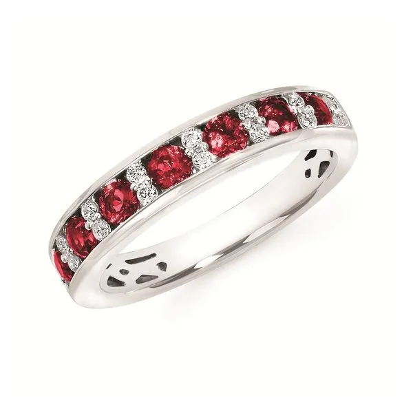 Diamond and Ruby Channel Set Ring Sam Dial Jewelers Pullman, WA