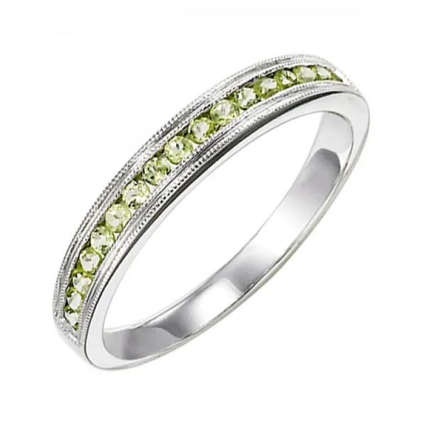 Peridot Channel Set Band Sam Dial Jewelers Pullman, WA