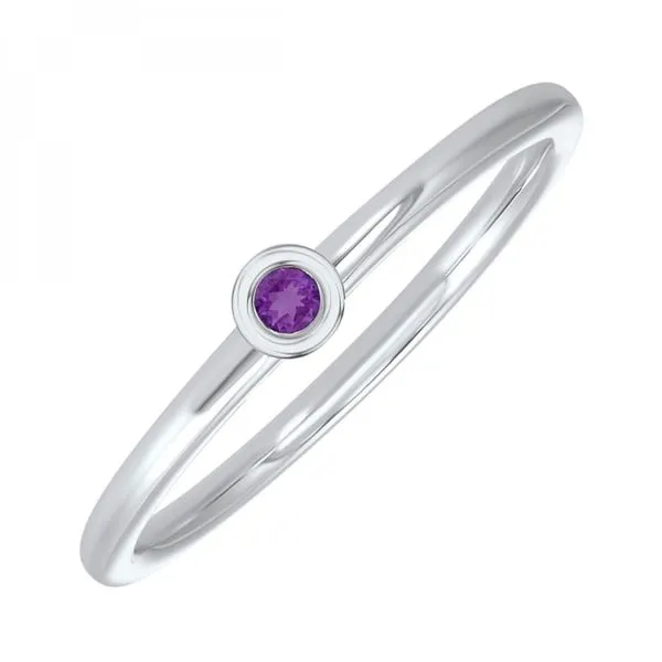 Amethyst Bezel Set Ring Sam Dial Jewelers Pullman, WA