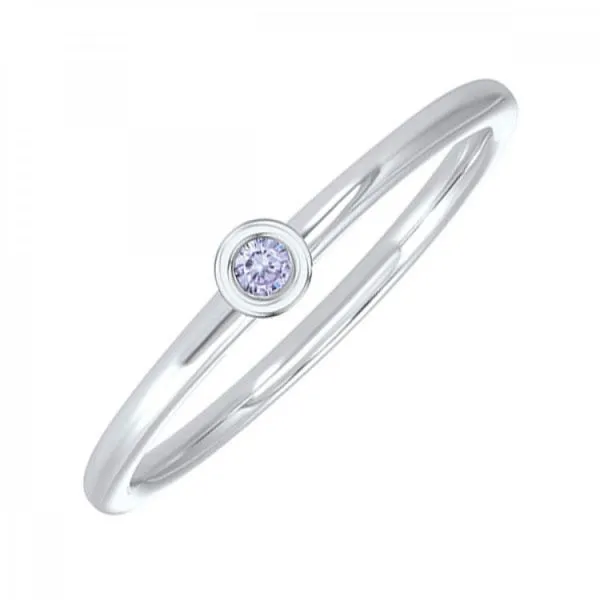 Alexandrite Bezel Set Ring