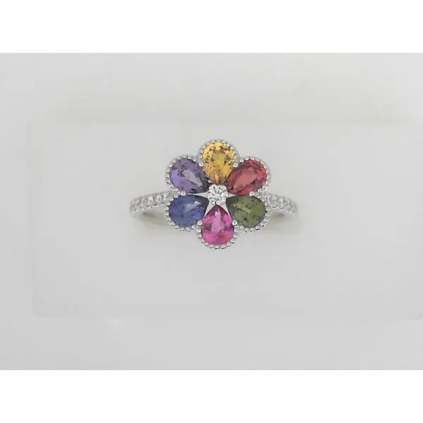 Rainbow Sapphire Ring Sam Dial Jewelers Pullman, WA