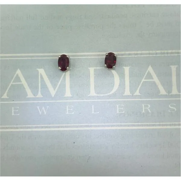 Natural Ruby Stud Earrings Sam Dial Jewelers Pullman, WA