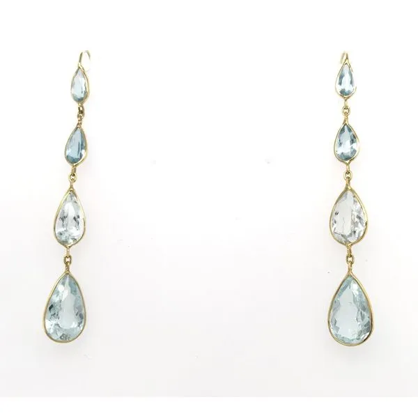 Aquamarine Dangle Earrings Sam Dial Jewelers Pullman, WA