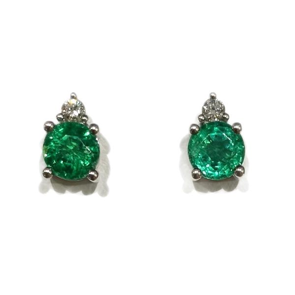 Emerald Stud Earrings Sam Dial Jewelers Pullman, WA