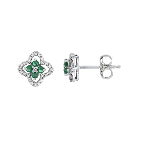 Emerald Clover Earrings Sam Dial Jewelers Pullman, WA