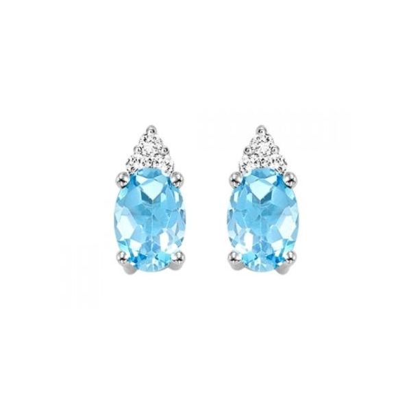 14k Blue Topaz Earrings Sam Dial Jewelers Pullman, WA