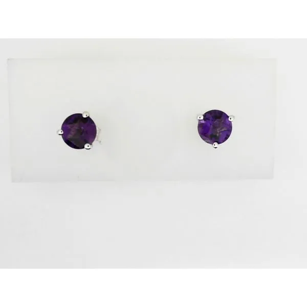 White Gold Amethyst Earrings Sam Dial Jewelers Pullman, WA