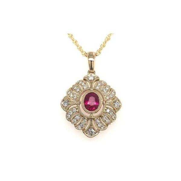 Art-Deco Ruby Necklace Sam Dial Jewelers Pullman, WA