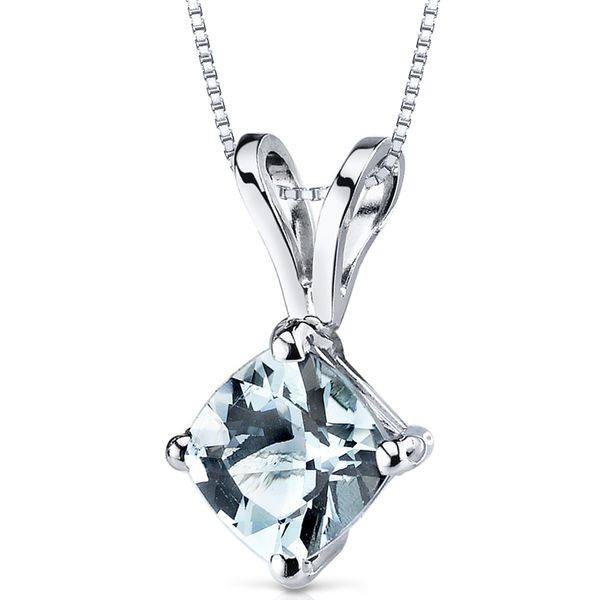 KITE AQUAMARINE PENDANT IN WHITE GOLD Sam Dial Jewelers Pullman, WA