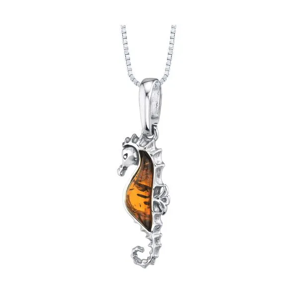 Amber Sea Horse Pendant Sam Dial Jewelers Pullman, WA