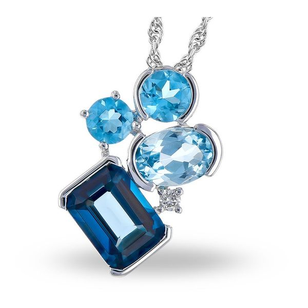 SKY, SWISS, & LONDON BLUE TOPAZ NECKLACE Sam Dial Jewelers Pullman, WA