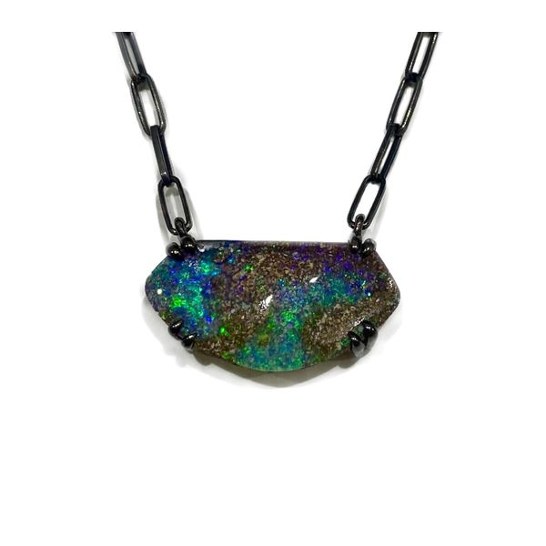 Australian Boulder Opal Necklace Sam Dial Jewelers Pullman, WA