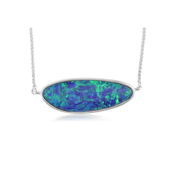 Australian Opal Necklace Sam Dial Jewelers Pullman, WA