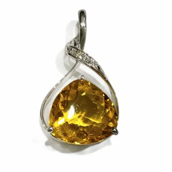 Custom Citrine Pendant Sam Dial Jewelers Pullman, WA