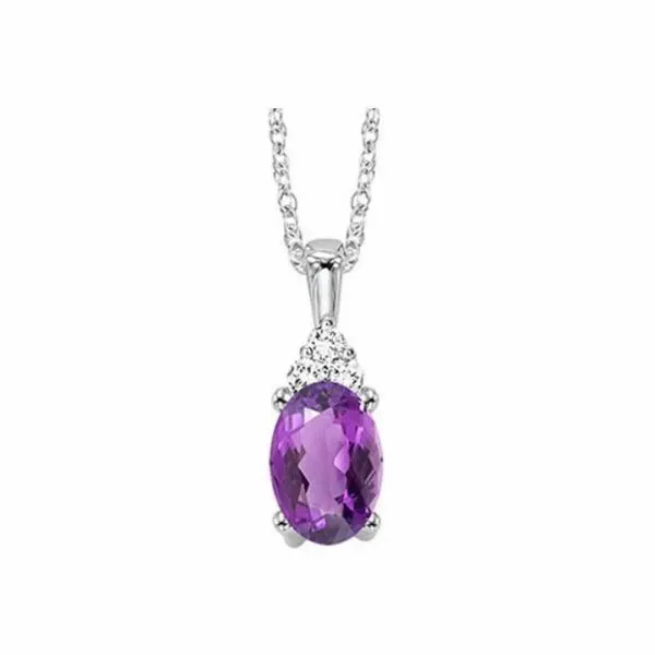 Diamond and Amethyst Pendant Sam Dial Jewelers Pullman, WA