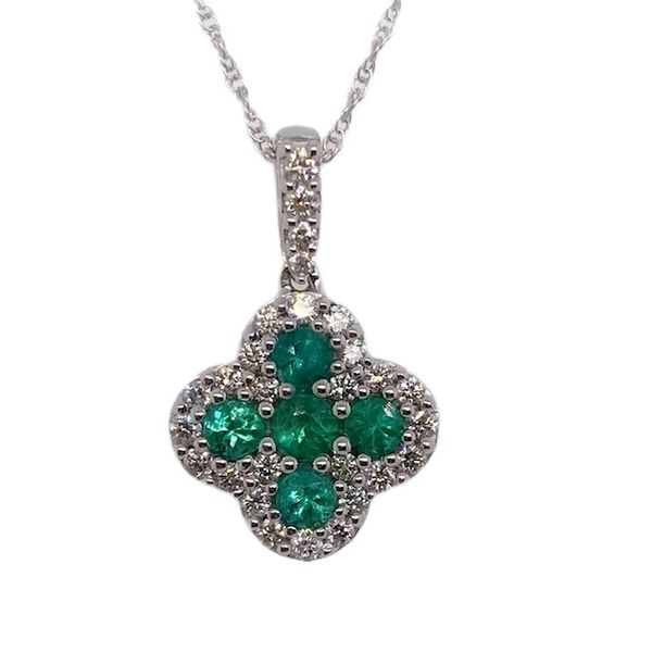 Emerald Clover Pendant Sam Dial Jewelers Pullman, WA