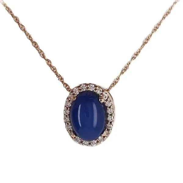 14k Diamond Star Sapphire Necklace Sam Dial Jewelers Pullman, WA