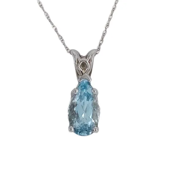14k Aquamarine Pendant