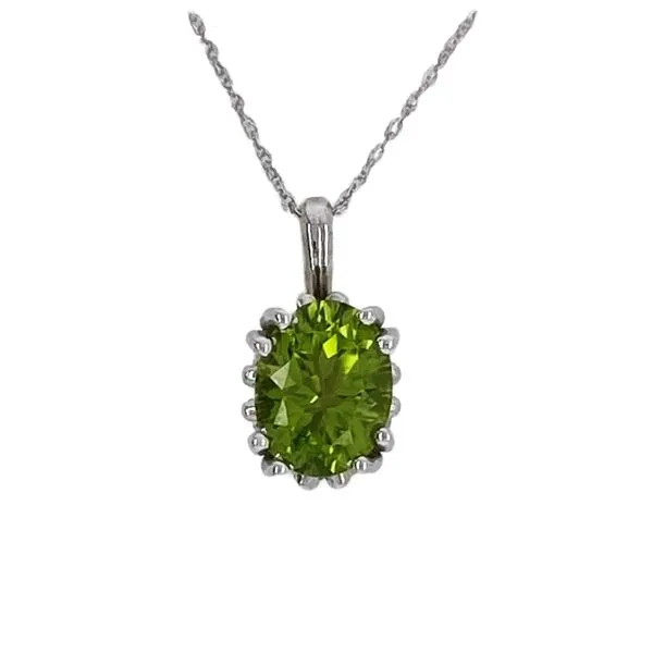 14k Peridot Pendant