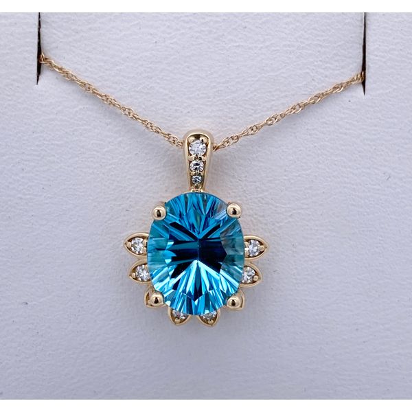 Topaz Pendant with Diamond Accented Bail Sam Dial Jewelers Pullman, WA