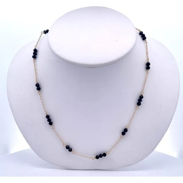 Black Spinel and Yellow Gold