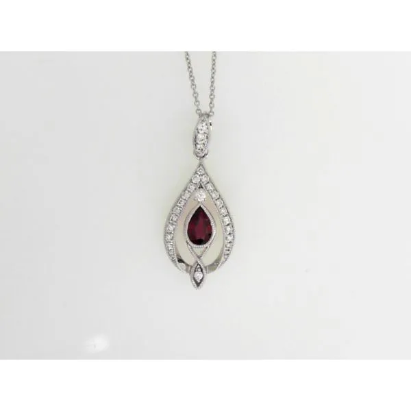 Ruby and Diamond Pendant Sam Dial Jewelers Pullman, WA
