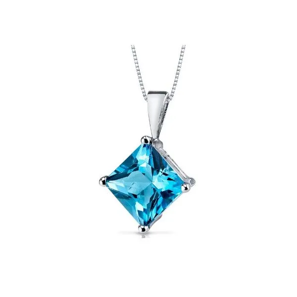 Swiss Blue Topaz Necklace Sam Dial Jewelers Pullman, WA